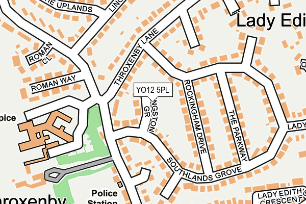 YO12 5PL map - OS OpenMap – Local (Ordnance Survey)