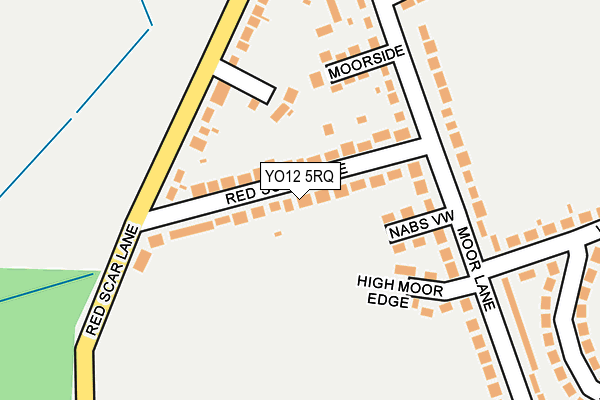 YO12 5RQ map - OS OpenMap – Local (Ordnance Survey)