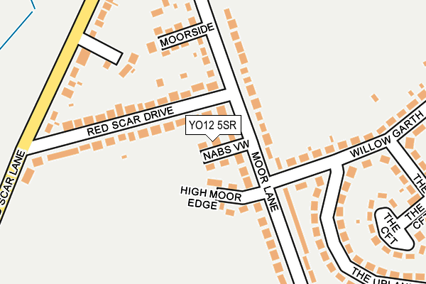 YO12 5SR map - OS OpenMap – Local (Ordnance Survey)