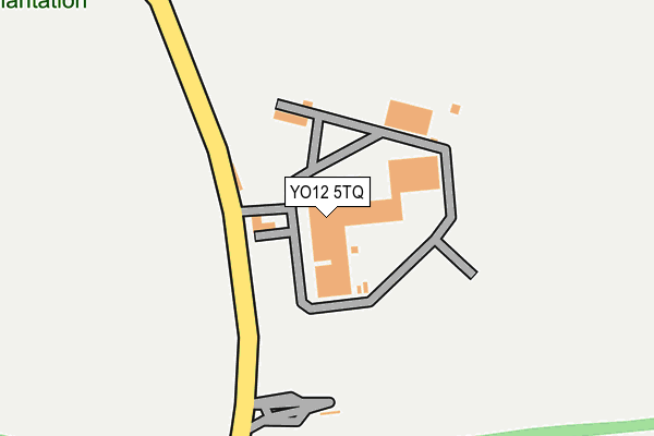 YO12 5TQ map - OS OpenMap – Local (Ordnance Survey)