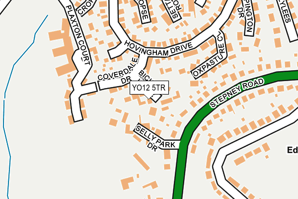YO12 5TR map - OS OpenMap – Local (Ordnance Survey)