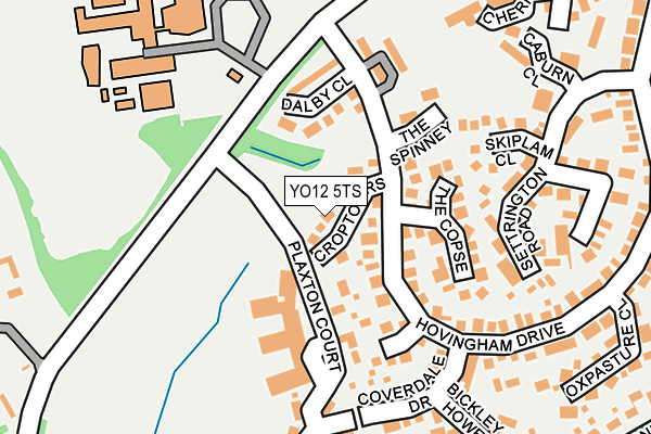YO12 5TS map - OS OpenMap – Local (Ordnance Survey)