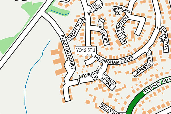 YO12 5TU map - OS OpenMap – Local (Ordnance Survey)