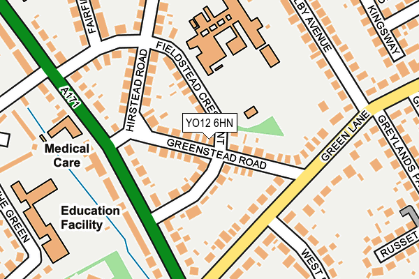 YO12 6HN map - OS OpenMap – Local (Ordnance Survey)