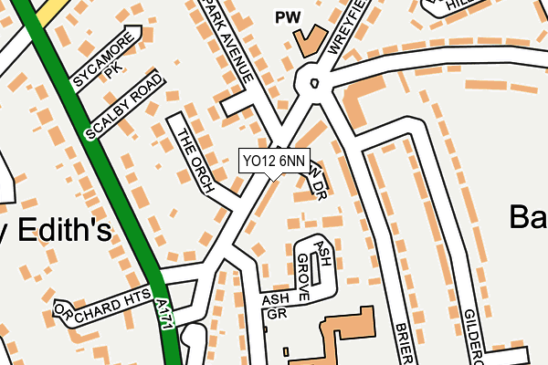 YO12 6NN map - OS OpenMap – Local (Ordnance Survey)