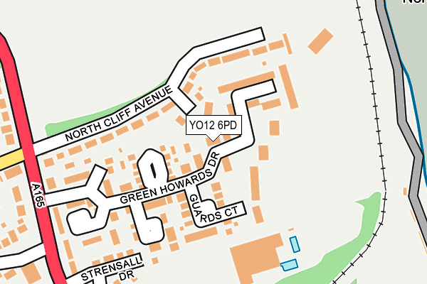 YO12 6PD map - OS OpenMap – Local (Ordnance Survey)