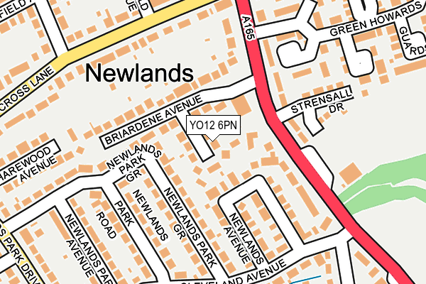 YO12 6PN map - OS OpenMap – Local (Ordnance Survey)