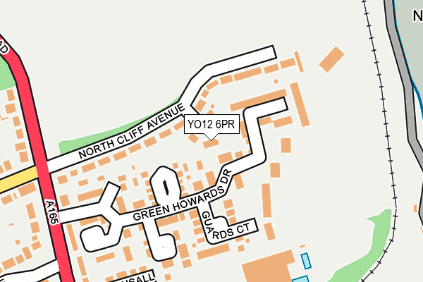 YO12 6PR map - OS OpenMap – Local (Ordnance Survey)