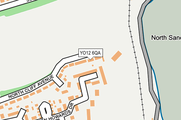 YO12 6QA map - OS OpenMap – Local (Ordnance Survey)