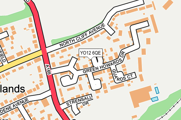 YO12 6QE map - OS OpenMap – Local (Ordnance Survey)