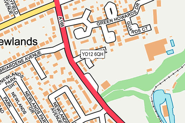 YO12 6QH map - OS OpenMap – Local (Ordnance Survey)