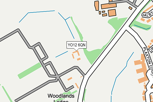 YO12 6QN map - OS OpenMap – Local (Ordnance Survey)