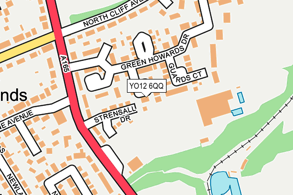 YO12 6QQ map - OS OpenMap – Local (Ordnance Survey)