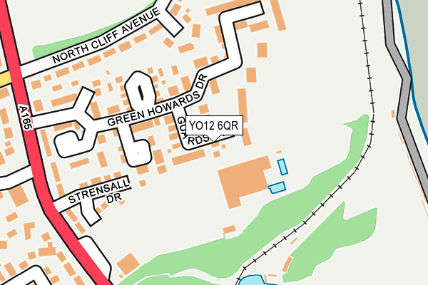YO12 6QR map - OS OpenMap – Local (Ordnance Survey)