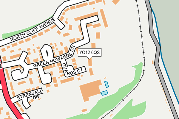 YO12 6QS map - OS OpenMap – Local (Ordnance Survey)