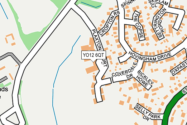 YO12 6QT map - OS OpenMap – Local (Ordnance Survey)