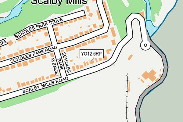 YO12 6RP map - OS OpenMap – Local (Ordnance Survey)