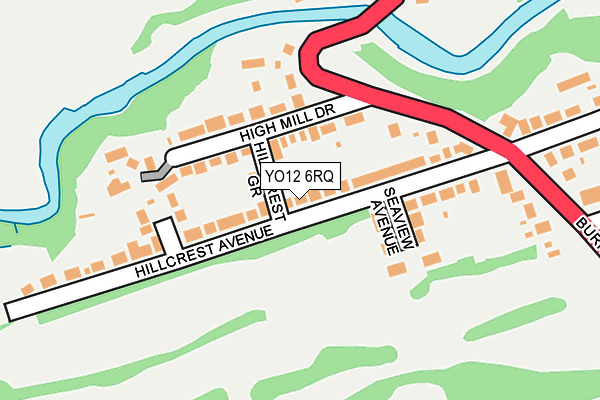 YO12 6RQ map - OS OpenMap – Local (Ordnance Survey)