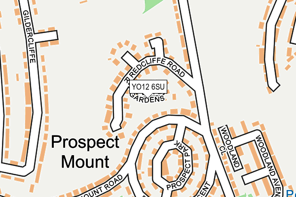 YO12 6SU map - OS OpenMap – Local (Ordnance Survey)