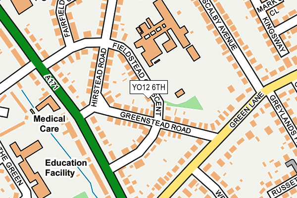 YO12 6TH map - OS OpenMap – Local (Ordnance Survey)
