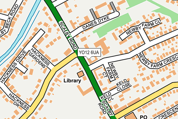 YO12 6UA map - OS OpenMap – Local (Ordnance Survey)