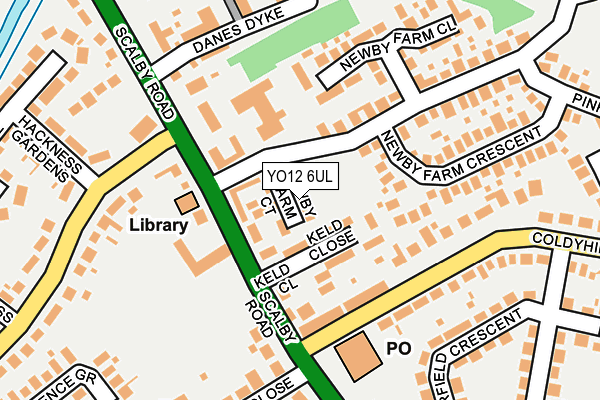 YO12 6UL map - OS OpenMap – Local (Ordnance Survey)