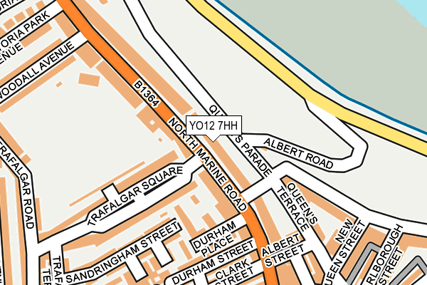 YO12 7HH map - OS OpenMap – Local (Ordnance Survey)