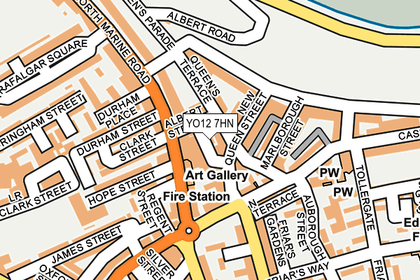 YO12 7HN map - OS OpenMap – Local (Ordnance Survey)