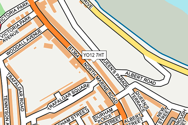 YO12 7HT map - OS OpenMap – Local (Ordnance Survey)