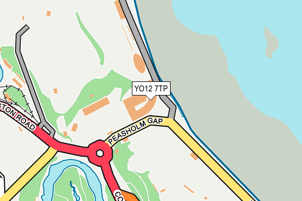 YO12 7TP map - OS OpenMap – Local (Ordnance Survey)
