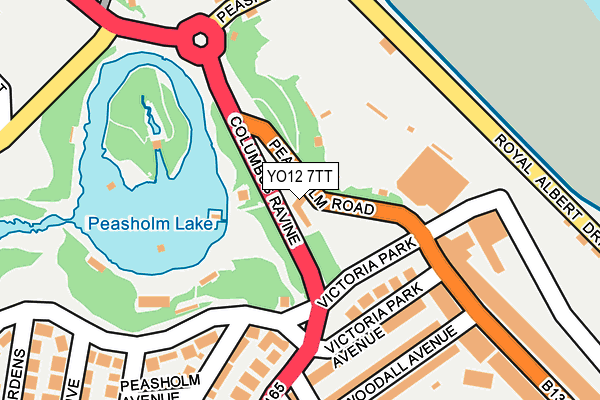 YO12 7TT map - OS OpenMap – Local (Ordnance Survey)