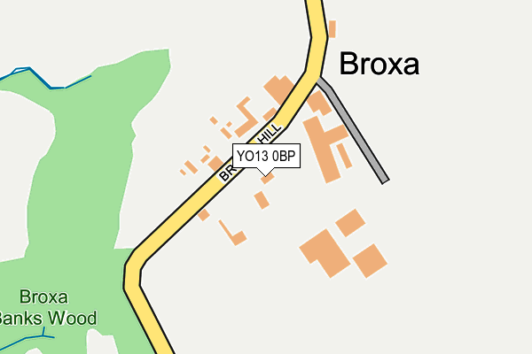 YO13 0BP map - OS OpenMap – Local (Ordnance Survey)