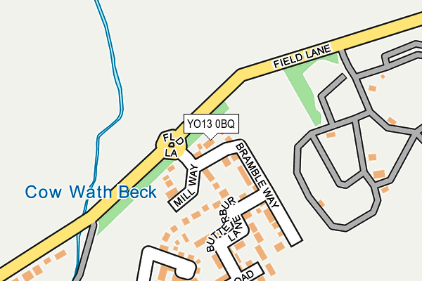 YO13 0BQ map - OS OpenMap – Local (Ordnance Survey)