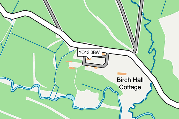 YO13 0BW map - OS OpenMap – Local (Ordnance Survey)