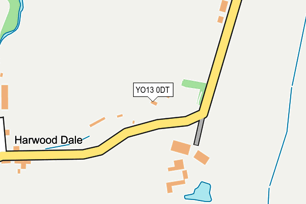 YO13 0DT map - OS OpenMap – Local (Ordnance Survey)