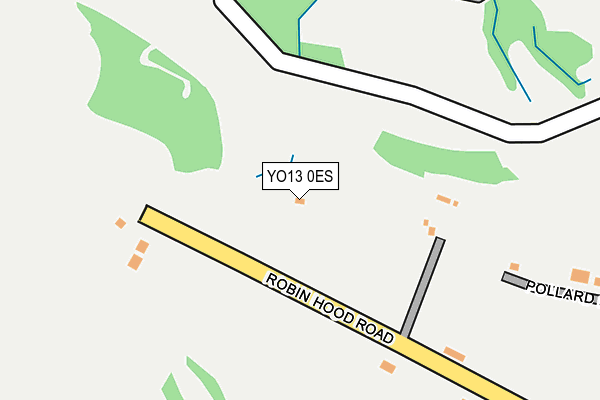 YO13 0ES map - OS OpenMap – Local (Ordnance Survey)