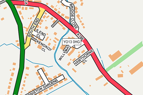 YO13 0HG map - OS OpenMap – Local (Ordnance Survey)