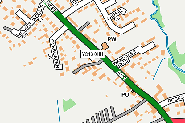 YO13 0HH map - OS OpenMap – Local (Ordnance Survey)