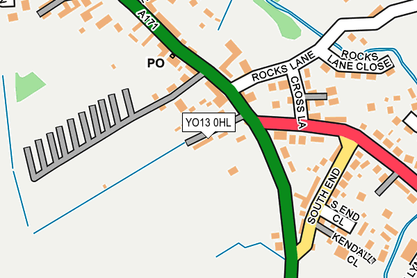 YO13 0HL map - OS OpenMap – Local (Ordnance Survey)