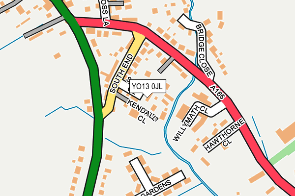YO13 0JL map - OS OpenMap – Local (Ordnance Survey)