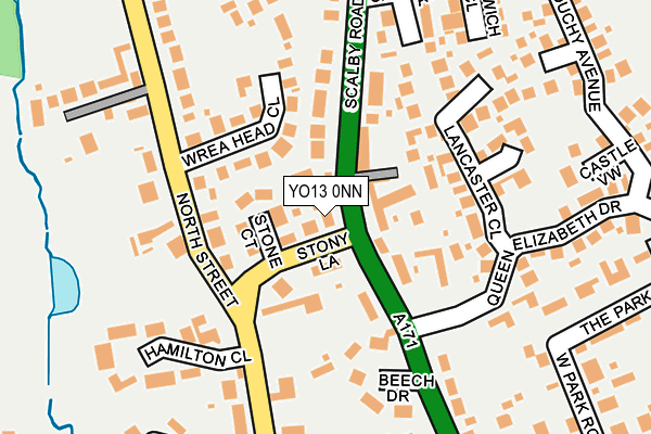 YO13 0NN map - OS OpenMap – Local (Ordnance Survey)