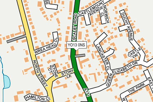 YO13 0NS map - OS OpenMap – Local (Ordnance Survey)