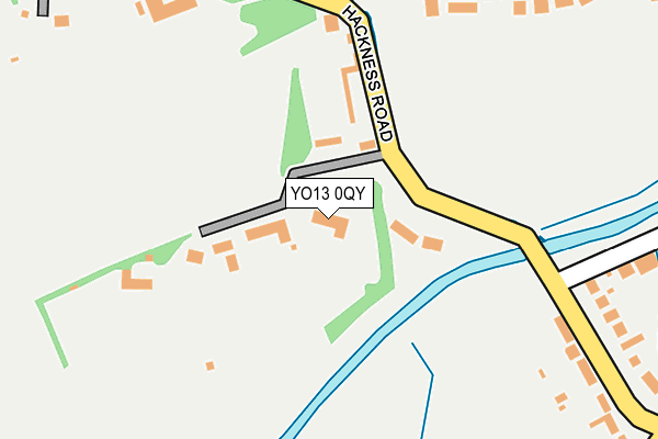 YO13 0QY map - OS OpenMap – Local (Ordnance Survey)