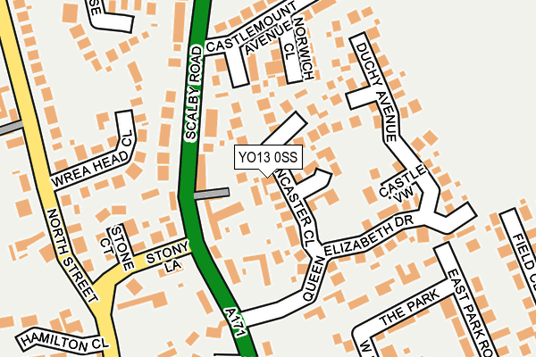 YO13 0SS map - OS OpenMap – Local (Ordnance Survey)