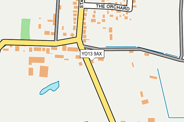 YO13 9AX map - OS OpenMap – Local (Ordnance Survey)