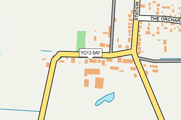 YO13 9AY map - OS OpenMap – Local (Ordnance Survey)