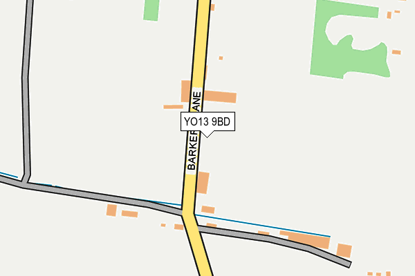YO13 9BD map - OS OpenMap – Local (Ordnance Survey)