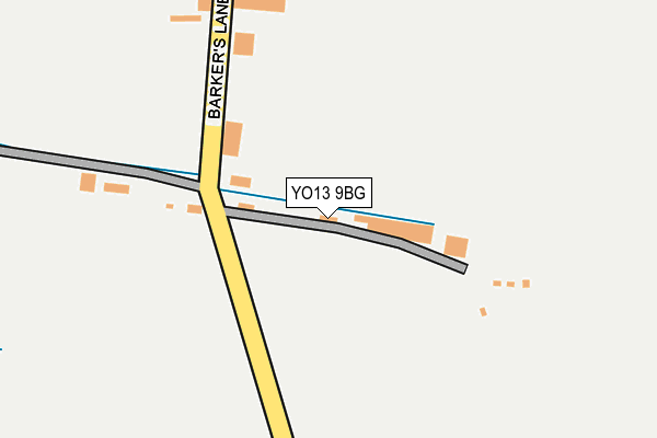 YO13 9BG map - OS OpenMap – Local (Ordnance Survey)