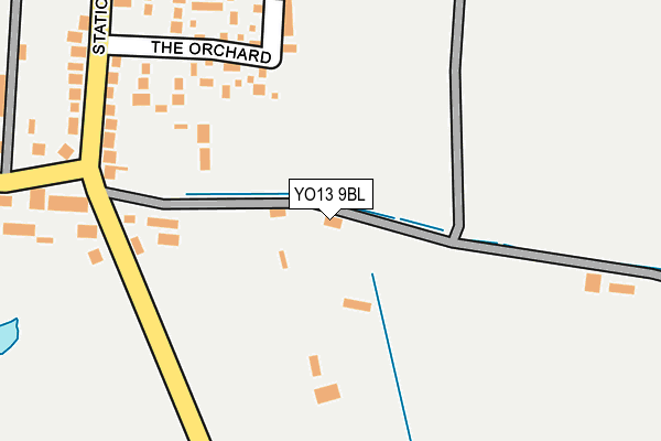 YO13 9BL map - OS OpenMap – Local (Ordnance Survey)