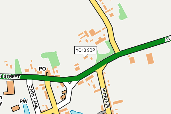 YO13 9DP map - OS OpenMap – Local (Ordnance Survey)